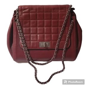 Chanel Chocolate Bar Accordion Reissue Flap Bag Quilted Metallic Lambskin Medium